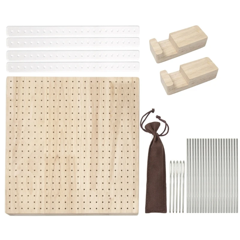 

Handcrafted Wooden Blocking Boards for Knitting with Grids Handcrafted Crochet Blocking Board with Stainless Steel Pins