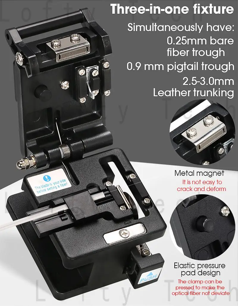 High precision fiber cleaver AUA-7S Cold Contact Dedicated Metal Fiber optic cutter optical fiber cutting knife