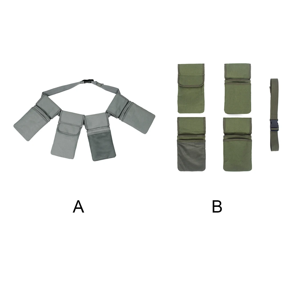

Garden Tools Belt Pouch Waist Pouches Gardening Apron Heavy Duty Canvas Adjustable Arts Gardener Female Men Gray