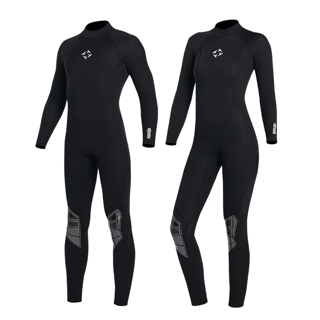 

Diving Suit High Efficiency Cold Proof Good Elasticity Zipper Closure Swimsuits Long Sleeve One-piece Style Wetsuit