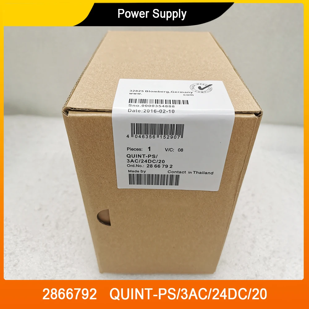 2866792 QUINT-PS/3AC/24DC/20 Для блока питания Phoenix