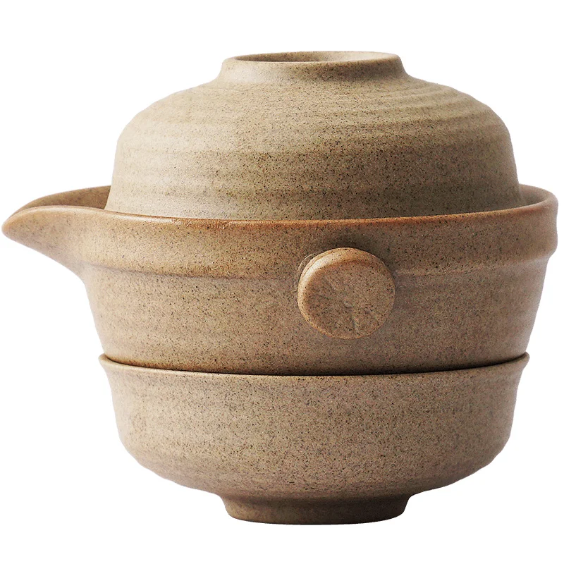 Set 1 Teapot 2 Teacups Travel Green Tea Cups Set Free Shipping Teeware Teware Ceramic And Pottery Gaiwan Bar
