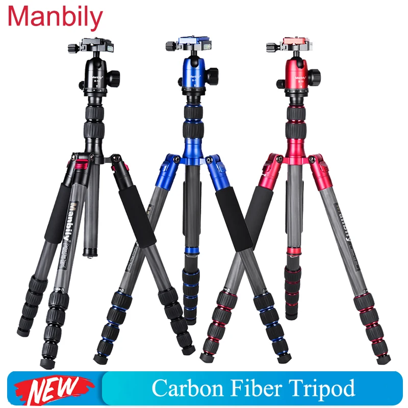 

Manbily CZ-305 из углеродного волокна с низким углом съемки с шаровой головкой съемный монопод Профессиональный штатив для камеры