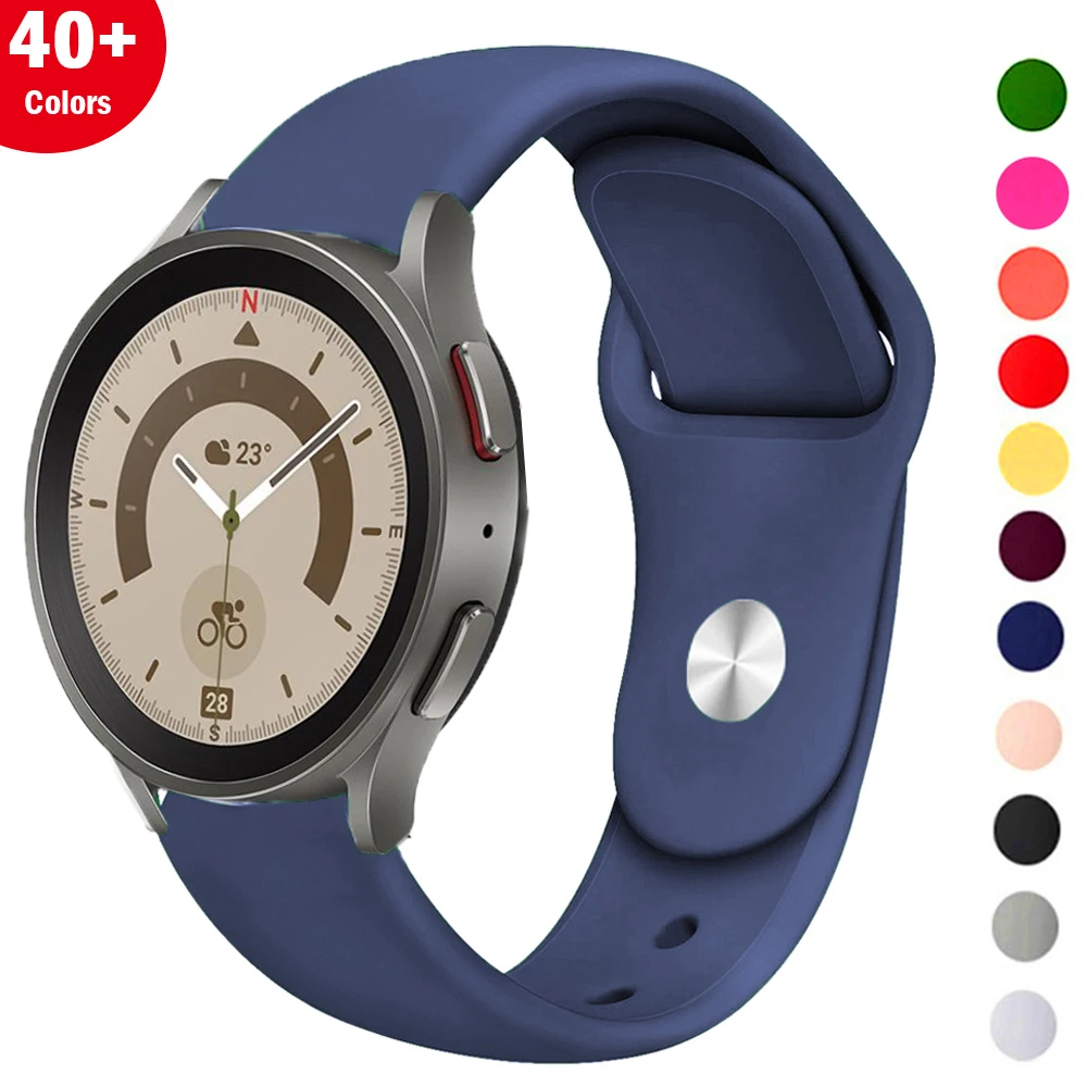 

20mm/22mm Band For Samsung Galaxy watch 5 pro/4/Classic/Active 2/Gear S3 Silicone bracelet for Amazfit GTR-GTS-4-3-2-2e strap