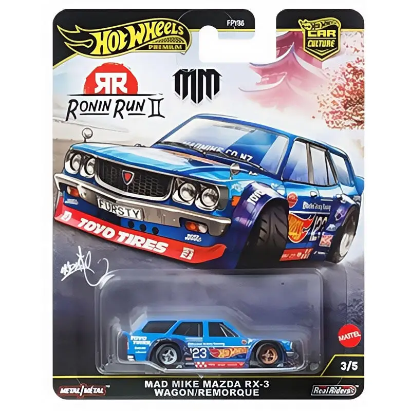Фото 2025 оригинальные Hot Wheels Премиум Культура автомобилей Ronin Run Металлические миниатюрные автомобили Hotwheels 1/64 Модель автомобиля 1:64 Литые под давлением Hotwheels 981M №4