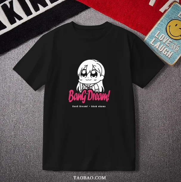 Аниме Bang Dream Toyama Kasumi футболка с короткими рукавами летний карнавальный костюм
