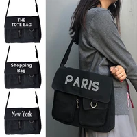 womens canvas crossbody bag youth fashion messenger bags girls large capacity shoulder bag casual handbag walls pattern