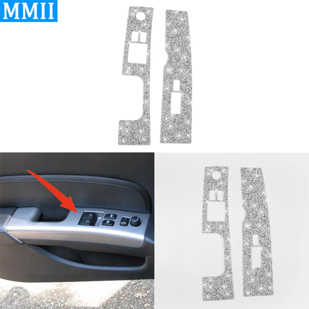 

Для Nissan 350Z 2006-2009, Кристальные разразы, автомобильная панель управления подъемом окон, отделочная полоса, интерьерная наклейка, аксессуары д...