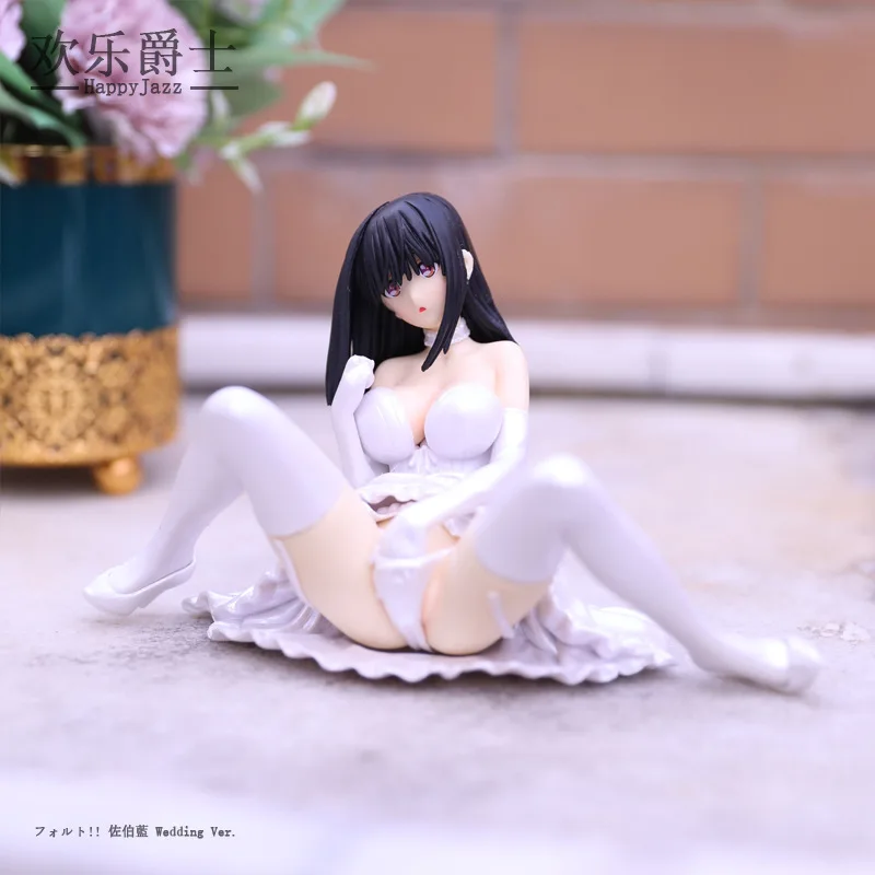 

Anime GK Game Fault Character Saeki Ai wedding Dress scale PVC figure Toy 11cm