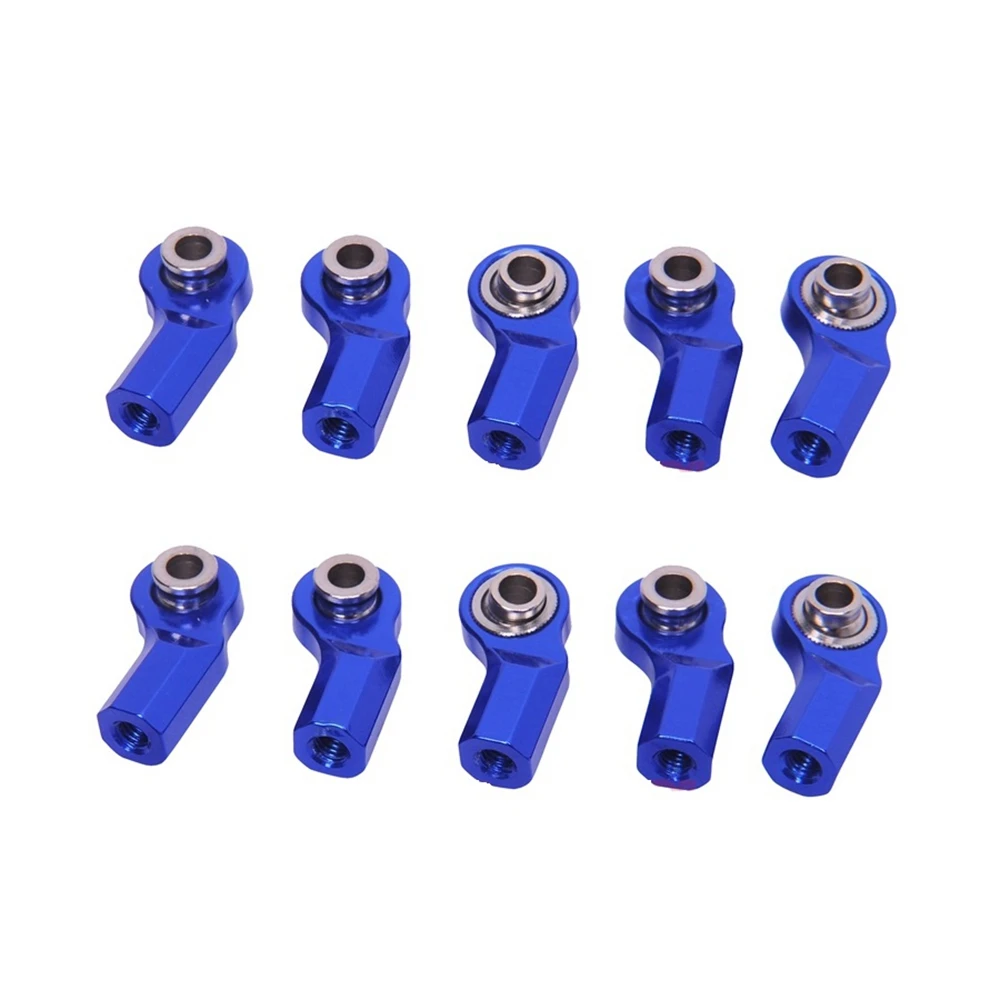 

10Pcs M4 Full Metal Ball Head Holder Bend Rod End for Axial SCx10 II 90046 TRAXXAS TRX4 1/10 RC Crawler Car Parts 3