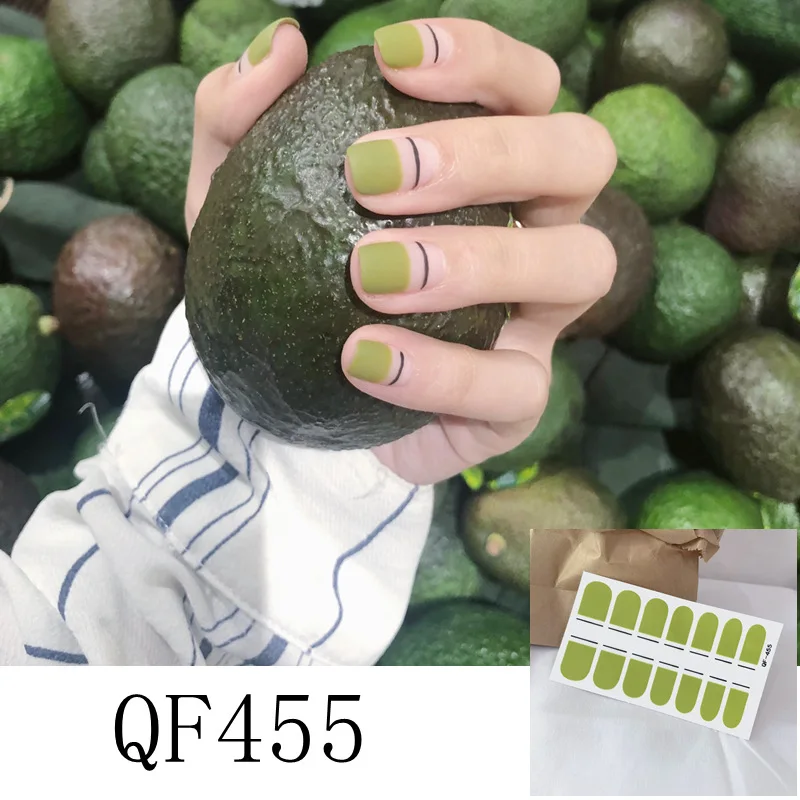 

1PC Naked Powder Nail Sticker Small Floral Graffiti Jumping Color Nail Art sticker Waterproof DIY Manicure Accessories Art Parts