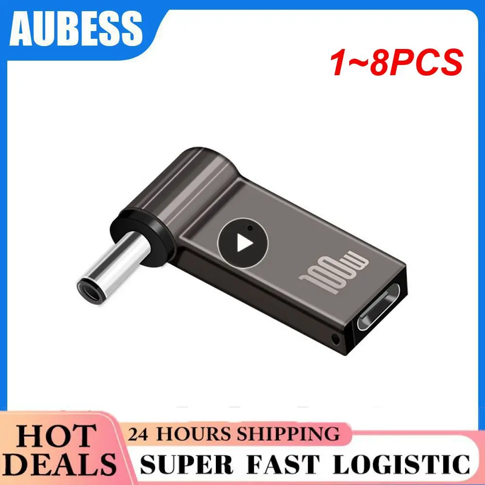 

1~8PCS USB Type C Fast Charging Adapter Plug Connector Universal USB C Laptop Charger Converter for Dell Asus Hp Acer