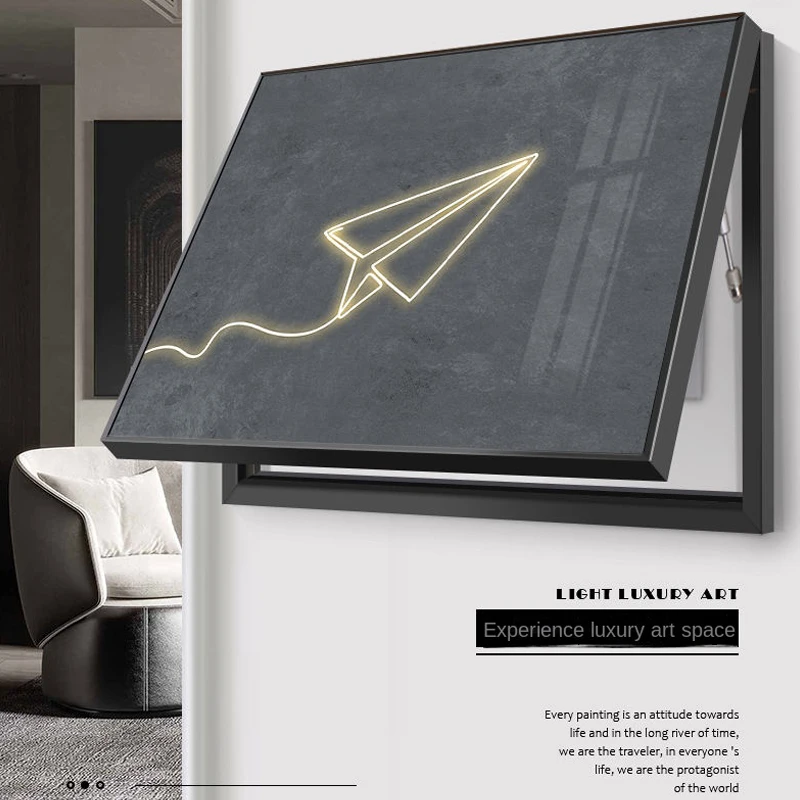 

Переключатель, для домашнего декоративная картина, в стиле минимализма, с рамкой