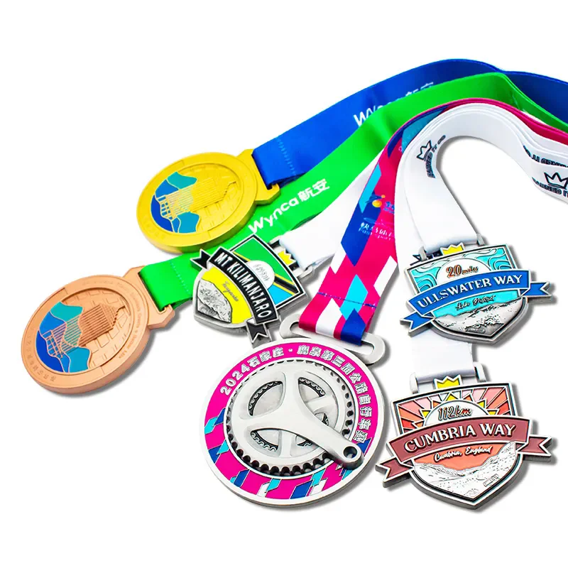 Металлические медали для марафона на заказ танцев спорта велоспорта тхэквондо