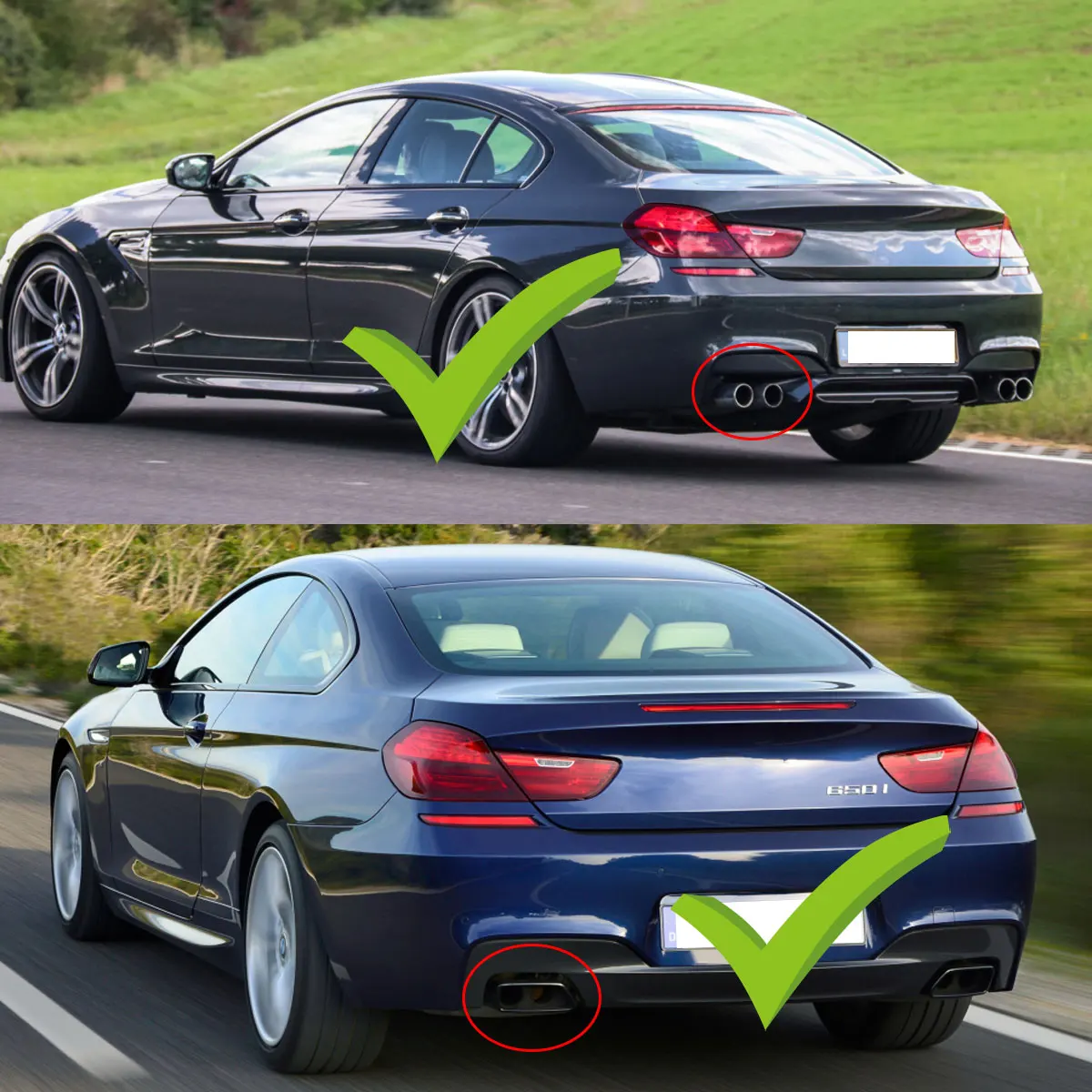 Задняя губа ДЛЯ BMW M6 2012-2018 F06 F12 F13 650i 640i 2 двери и 4 спортивный задний бампер диффузор