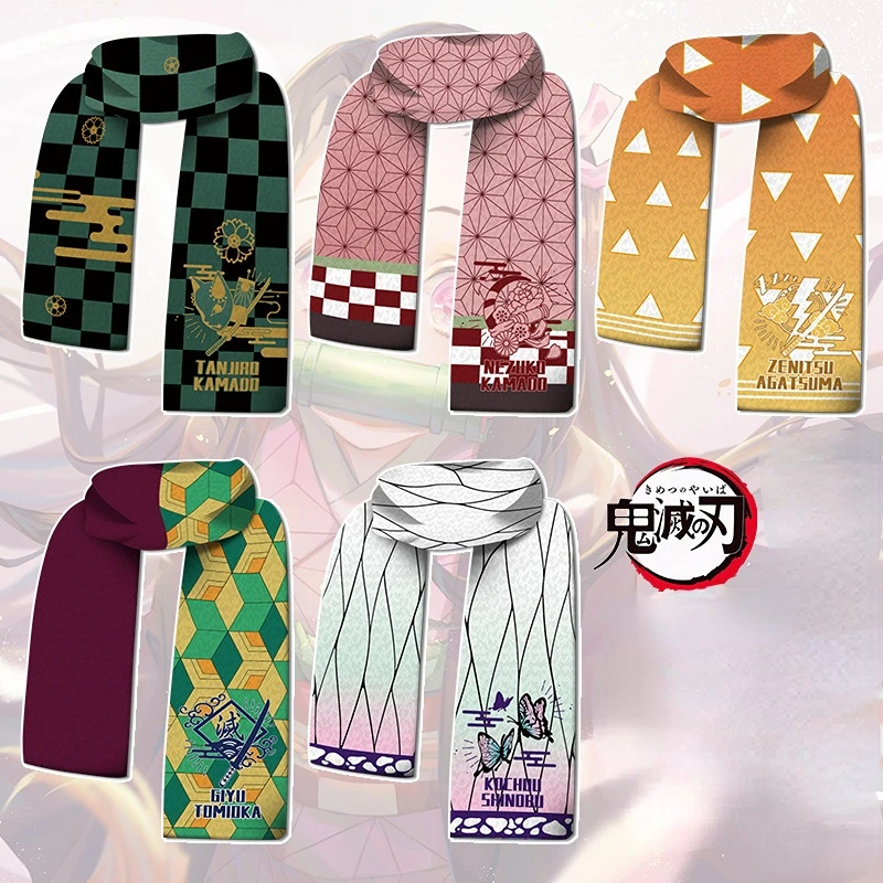 

Anime Creative Hot New Japan Ghost Extinguished Blade Beans Scarf Secondary Scarf Bear Cape Blanket Around Plush Gift