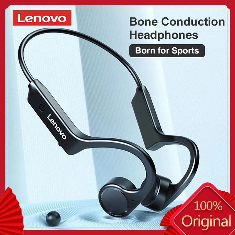 

Original Lenovo X4 Bone Conduction Bluetooth Earphone Sport Running Waterproof Wireless Bluetooth Headphone New Designed