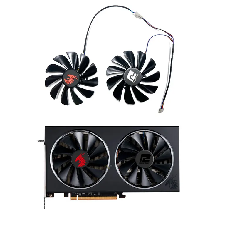 CF1010U12S 95 мм новый для POWERCOLOR Radeon RX5600XT 5700 5700XT Red Dragon V2 сменный вентилятор видеокарты