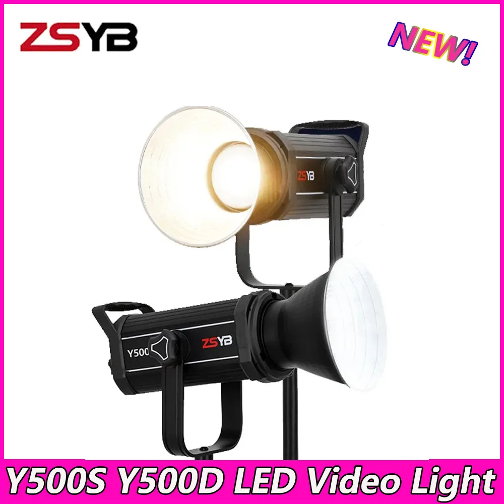 

ZSYB Y500S Y500D 500W LED Photography Light 3200K-5600K Professional Photo Studio Spotlight Bowens Mount for Camera Photo Video