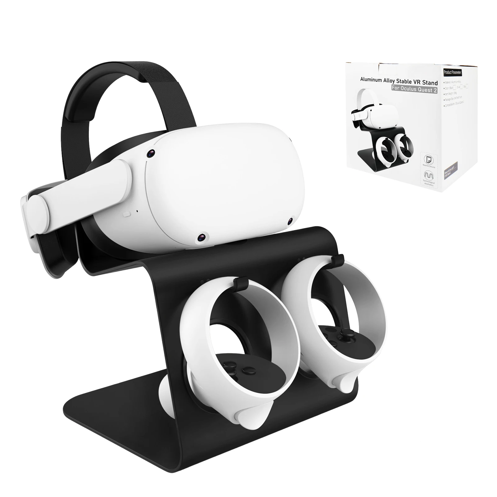 

VR Stand Display Holder ForOculus Quest 2/ Quest/ Rift S/ Valve Headset And Touch Controllers Selected Accessories