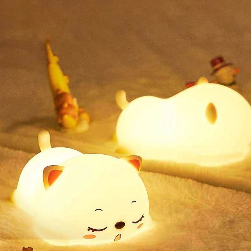 Сенсорный ночник для кормления котят бытовые товары маленький Ночной светильник