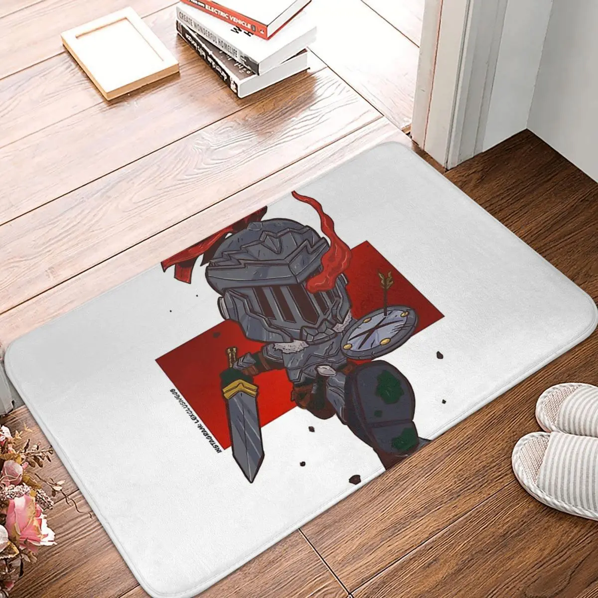 

Goblin Slayer Bathroom Non-Slip Carpet Living Room Mat Entrance Door Doormat Floor Decoration Rug