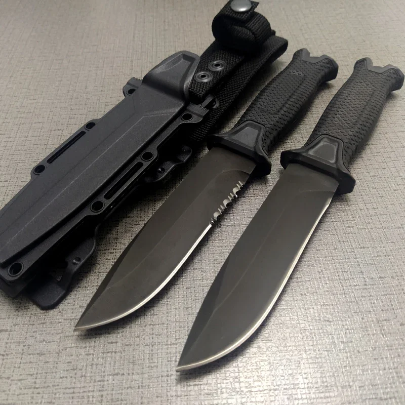 Высококачественный походный тактический нож 60HRC с зубчатым лезвием новый