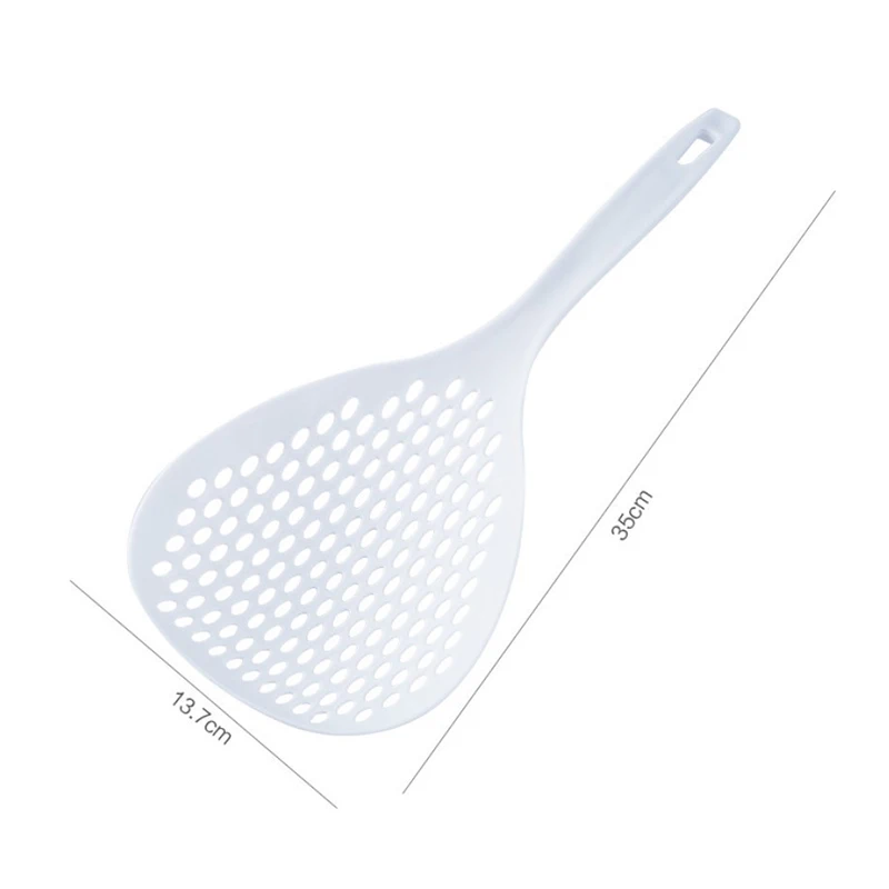

NEW Kitchen Ladle Strainer with Long Handle High Heat Resistant Strainer Ladle For Draining Egg Vegatable EnvironmentaNoodles