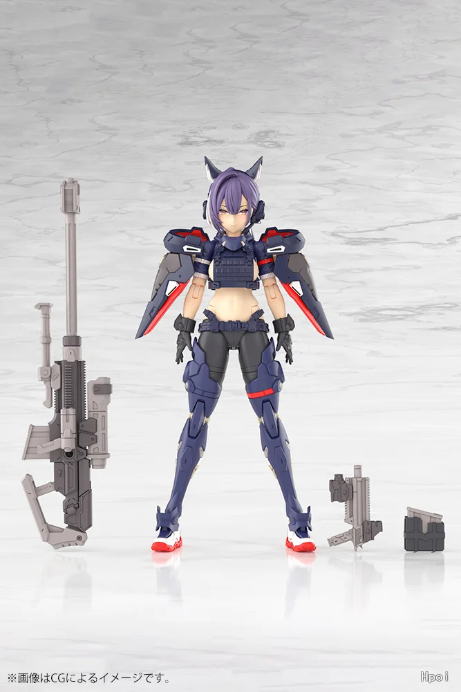 Фото Фигурка Kotobukiya Megami Device YGGDRASIL Skuld: Gunner, аниме-модель, оригинальная, в коробке, игрушка, подарок №4