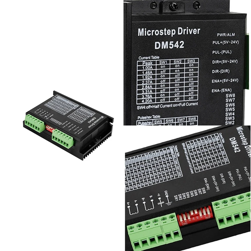 

DM542 Digital Stepper Motor Driver 2 Dhase 4.2A For 42 57 86 Stepper Motor NEMA17/23/34 Controller Replace TB6600