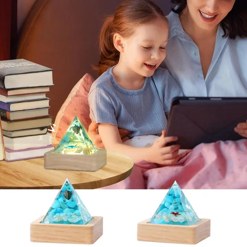 Украшения в виде пирамиды держатель лампы искусство Вдохновляющие Хрустальные