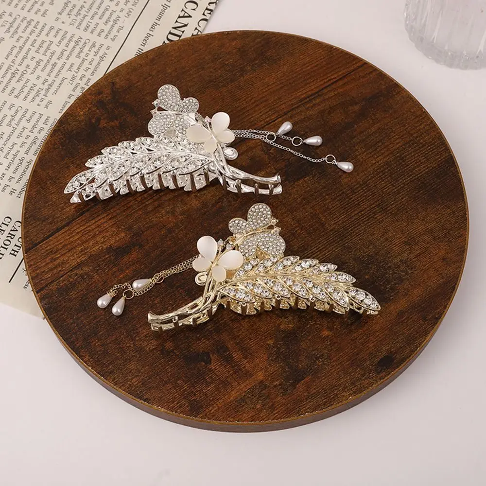 

Tassels Headwear Diamond Butterfly Hair Accessories Ear of Wheat Hair Claw Hair Crab Clip Korean Style Hair Clip