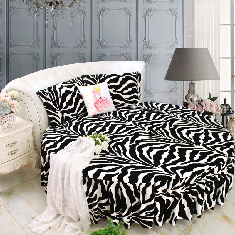 Покрывала для дома Круглый простыня 200см/220см Зимний бархат круглой кровати