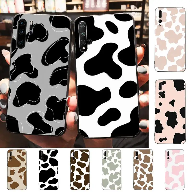 

Cow Print Phone Case for Huawei P30 40 20 10 8 9 lite pro plus Psmart2019