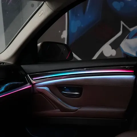 Для BMW 5 серии F10 F11 246 цветов Светодиодный окружающий свет RGB Symphony Ambient Light Светодиодный цветной неоновый окружающий свет