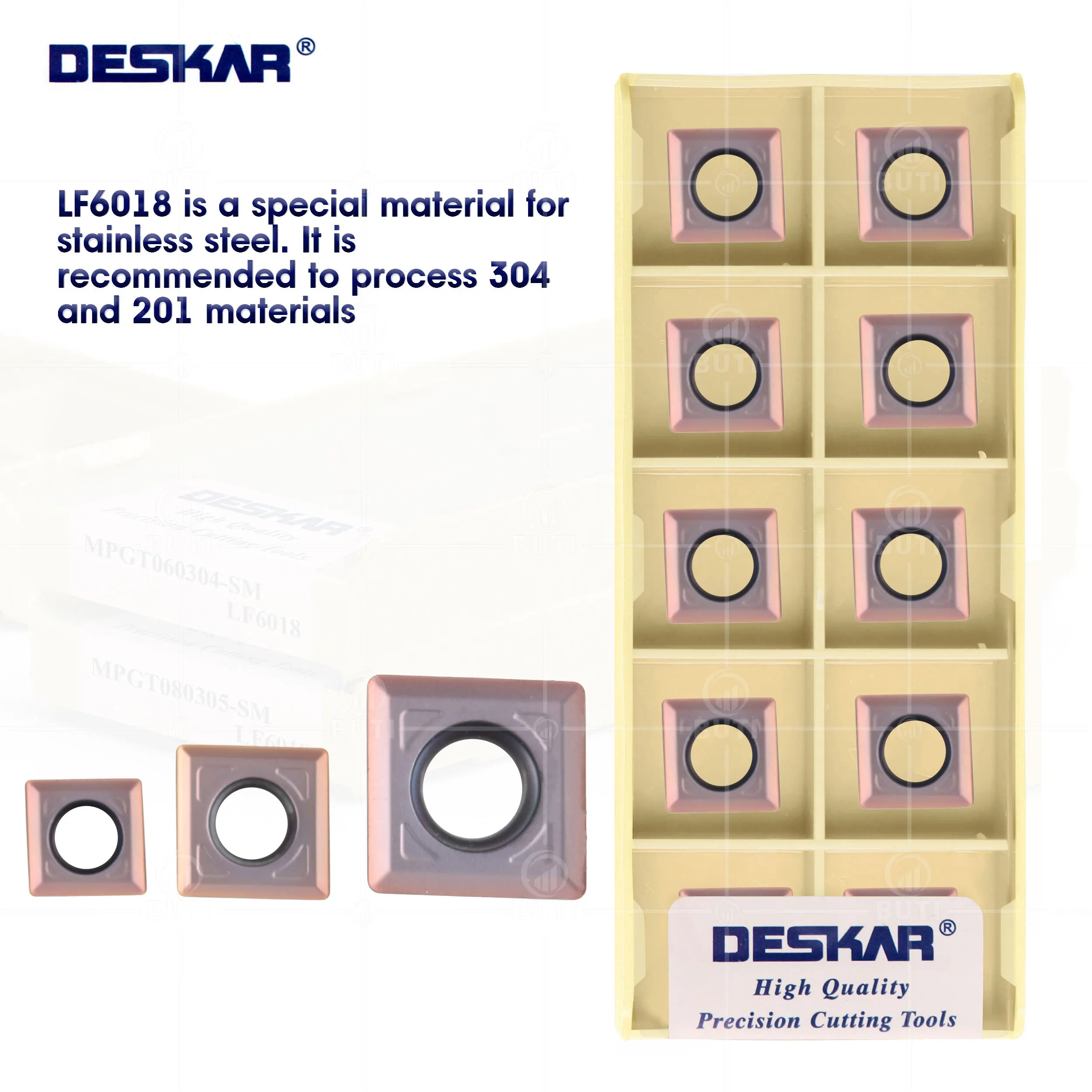 DESKAR 100% оригинальный MPGT060304 MPGTO80305 MPGT120408 SM LF6018 твердосплавные вставки режущие Фрезы