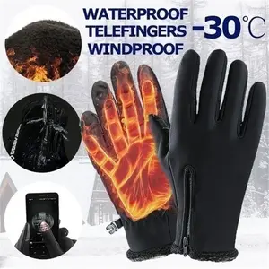 Thermal Cold Weather Women Men Touch Screen Mitten Cycling Gloves Winter Warm Gloves Ski Gloves