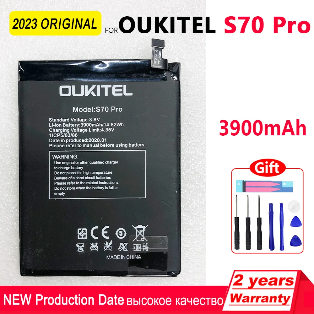 100% New Original 3900mAh OUKITEL S70 Pro Replacement Battery For OUKITEL C17 PRO Mobile Phone Hihg Quality Battery+Track Code