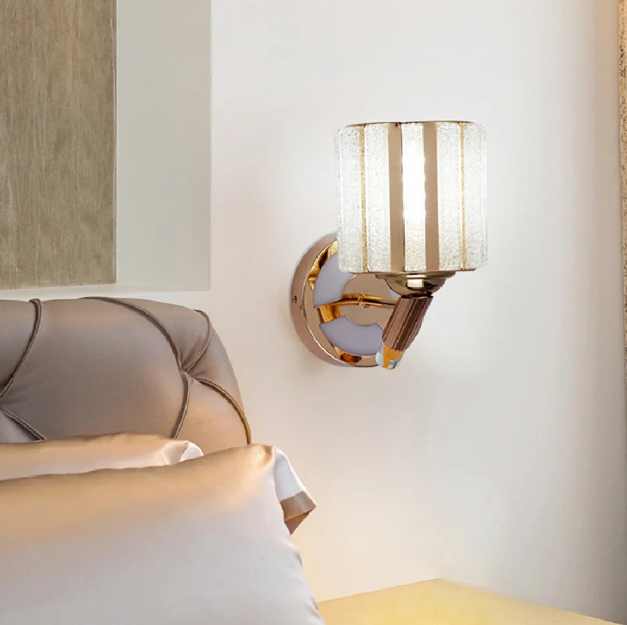 

Хрустальные Настенные светильники в скандинавском стиле, прикроватный светильник для спальни, кабинета, фоновая лампа для гостиной, лестни...
