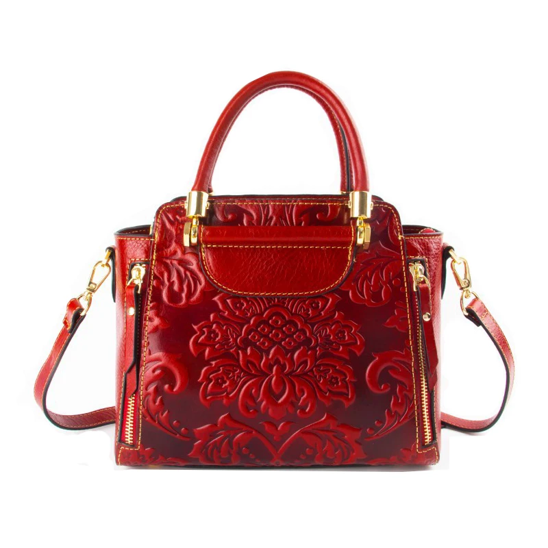 

Floral Woman Handbag Genuine Leather Bag 2023 New Luxury Handbags Women Bags Designer High Quality Cow Leather Shoulder Bag