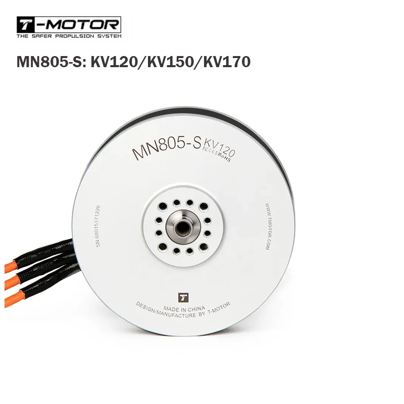 T-двигатель 16 кг + большой упорный MN805S MN805-S KV120 KV150 KV170 бесщеточный двигатель для VTOL долгая выносливость тяжелая нагрузка Мультикоптер Дрон