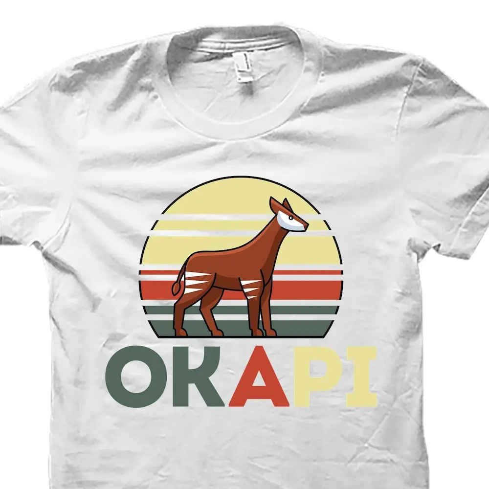 Okapi футболка для влюбленных фанатов сафари Африки Os4879