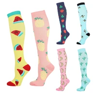 compression stockings men women 20 30 mmhg knee high sports socks fit stretch pressure outdoor party elastic nursing socks for m