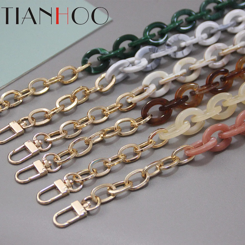 

Ms new fashionable joker acrylic retro metal parts manual chain female bag shoulder bag one shoulder strap