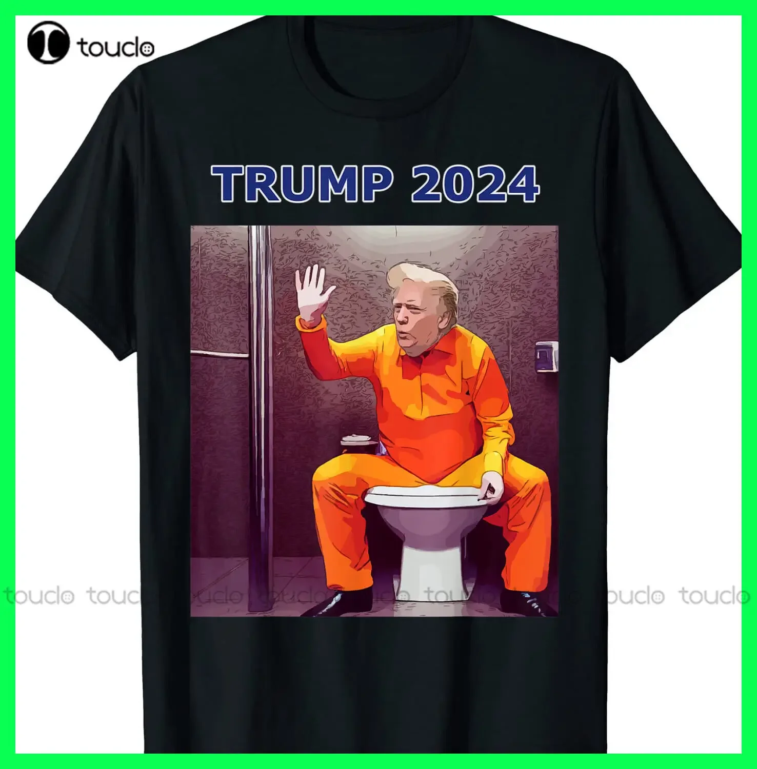 Футболка Lock Him Up Trump-Anti Trump Political For Prison S-3XL с круглым вырезом уличная одежда