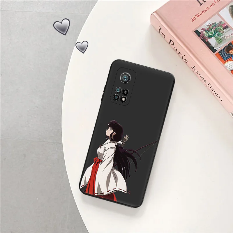 Черный матовый чехол для телефона Redmi Note 12 13 4G 5G Xiaomi Pro 12C 12X 12T 13C 12S Lite Inuyasha Kikyo Soft Cover