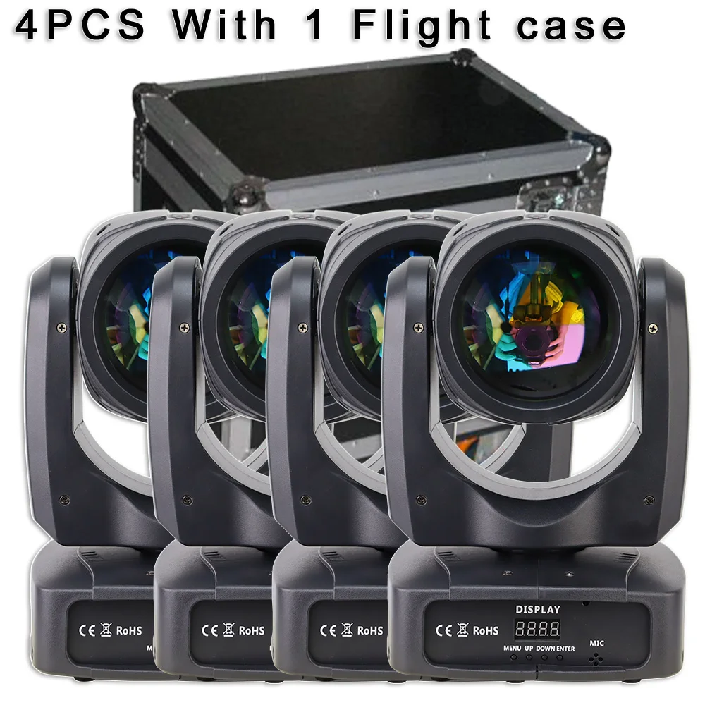 4 шт. светодиодный 180 Вт Луч движущаяся головка эффект радуги 18 Призма DMX512