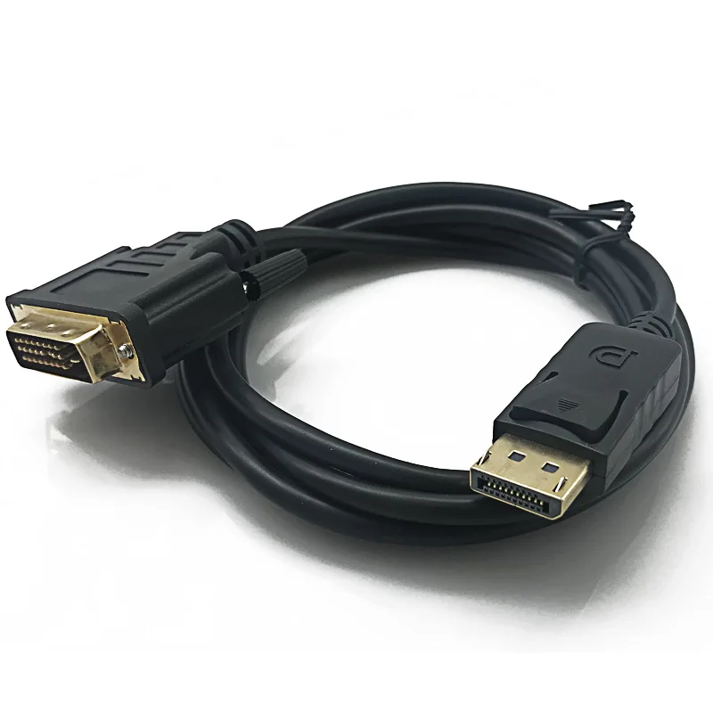 

DP Displayport To DVI Converter Cable 1.8M DP To DVI Adapter Cable Converter Displayport In To DVI Out for Dell Asus