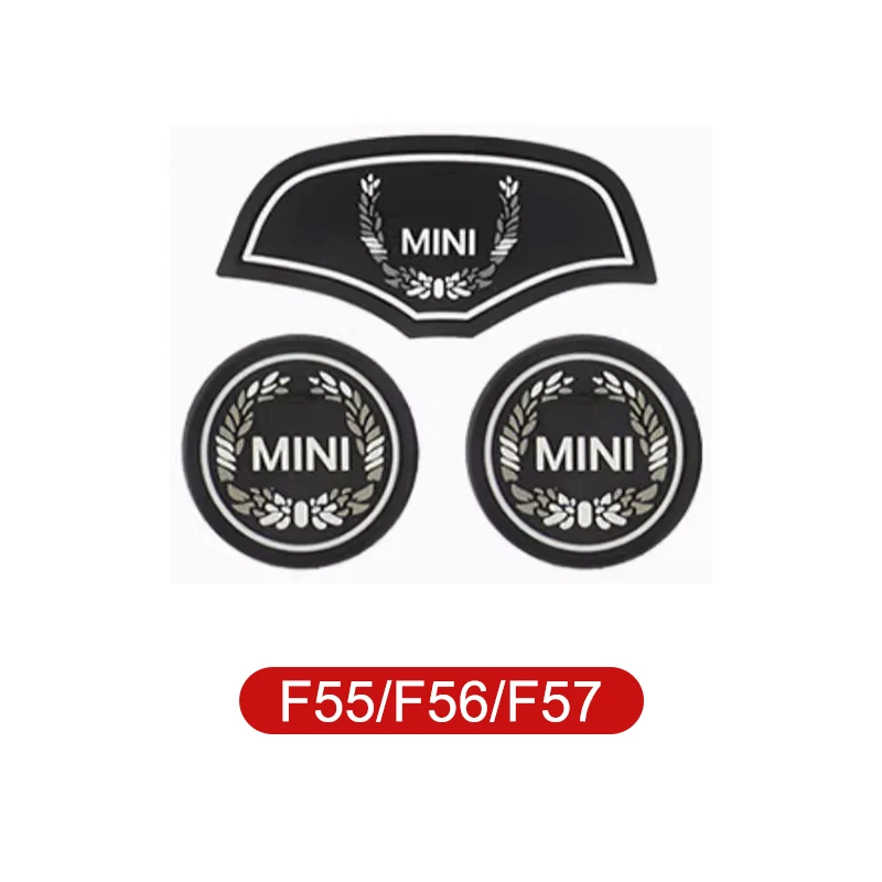 

Для MINI ONE COOPER S JCW F54 F55 F56 F57 F60 Автомобильный коврик для чашки с водой, противоскользящий коврик, силиконовая декоративная подставка, аксессуары для интерьера