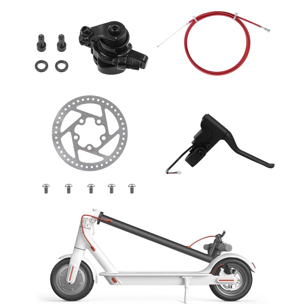 

Scooter Brake Lever Brake Line 110mm Disk Brake Set For Xiaomi M365 Electric Scooter Brake Rotor Replacement Kit Accessories